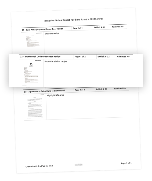 Presenter Notes and Reports-Example