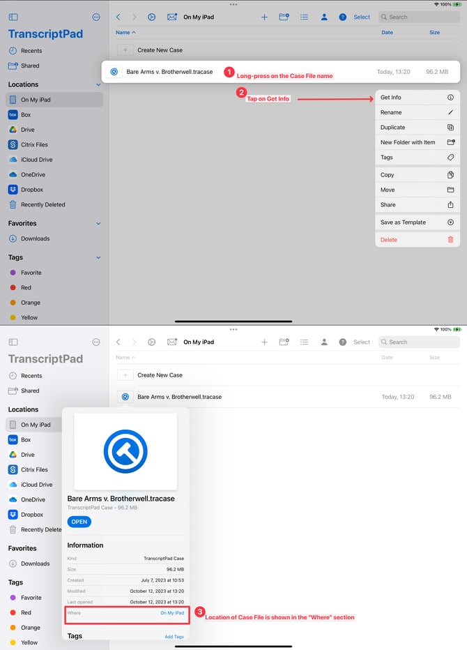 Where Is Case File Stored