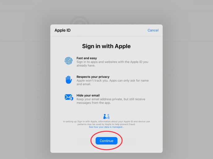 Issue - Sign in with Apple 01
