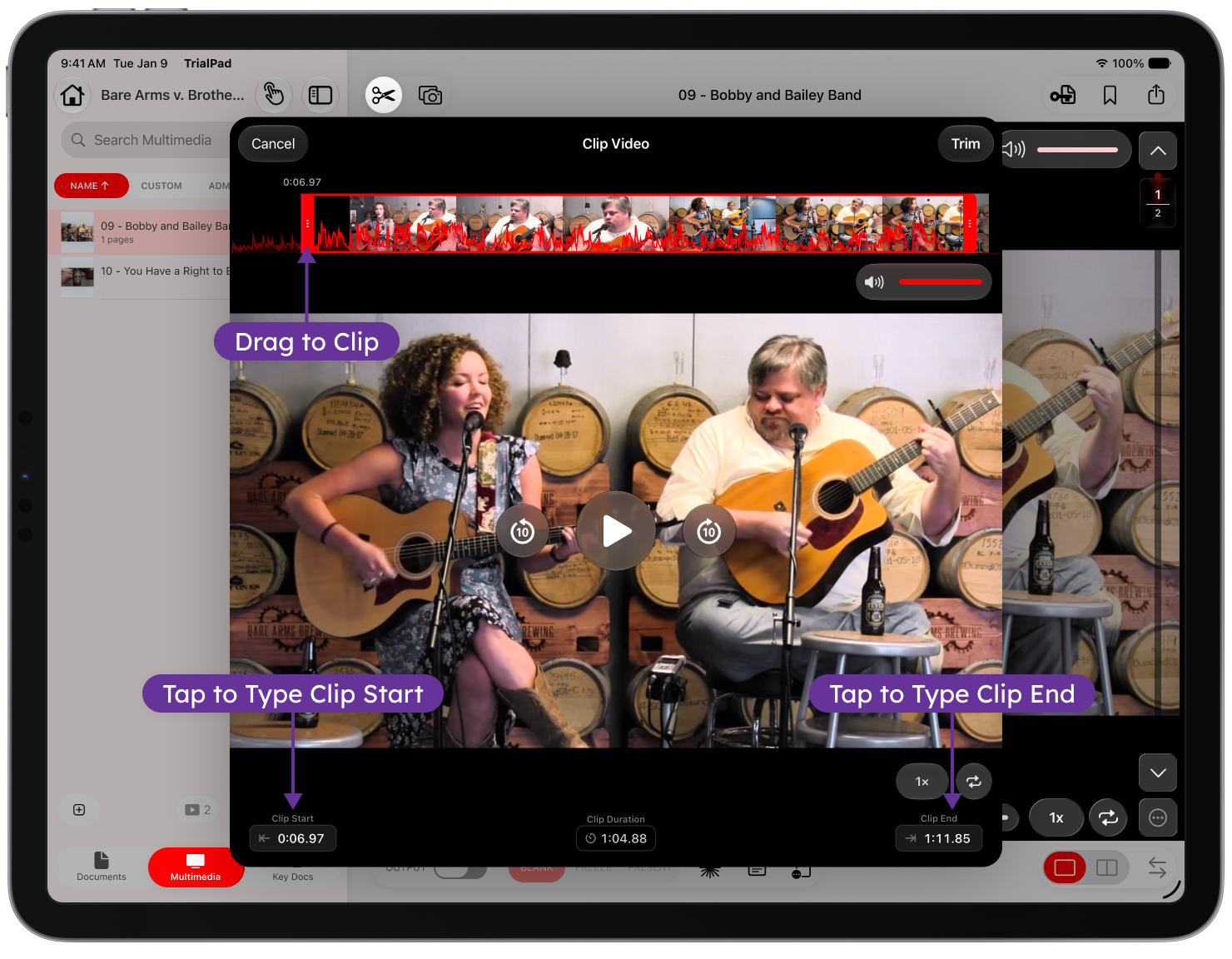 Working with Multimedia-Clip Video